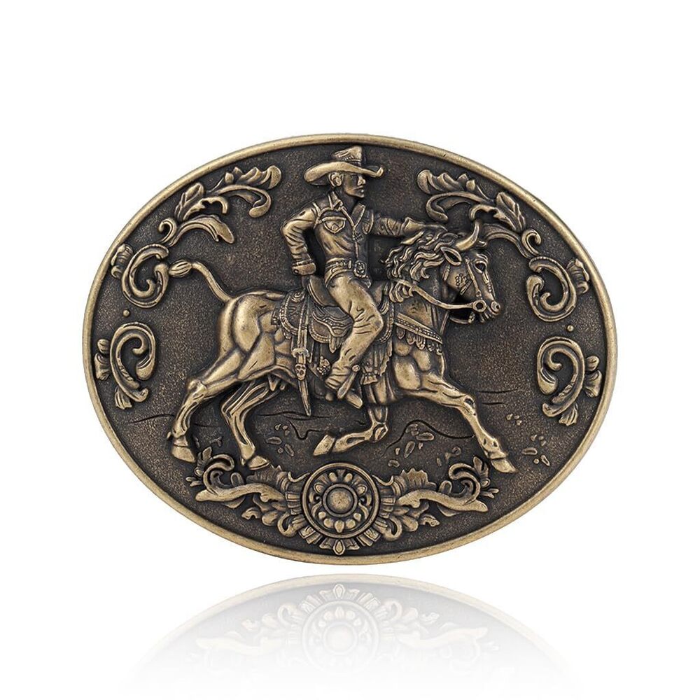 3643 Rodeo Belt Buckles Western Belt Buckle Running Horse Belt Buckle